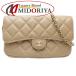 CHANEL Chanel цепочка для бумажника phone кейс время отсутствует Classic matelasse AP2096 черная икра s gold бежевый /181101[ б/у ]