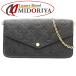 LOUIS VUITTON Louis Vuitton цепочка для бумажника небольшая сумочка Ferrie si-M64064 монограмма Anne план tonneau wa-ru/181492[ б/у ]