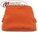 HERMES Hermes косметичка Bolide сумка Mini Mini H103772 парусина orange женский /182092[ б/у ]