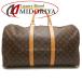 LOUIS VUITTON Louis Vuitton монограмма ключ poru50 M41426 сумка "Boston bag" Brown /252594[ б/у ]