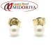 MIKIMOTO Mikimoto жемчуг серьги жемчуг 3.5 мм K18YG желтое золото женский /295062[ б/у ]