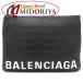 BALENCIAGA Balenciaga Logo ручная сумочка сцепление 579550 type вдавлено . кожа черный мужской /353381[ б/у ]