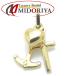  Heart Cross якорь узор подвеска с цепью 3 очарование K18YG желтое золото женский /79090[ б/у ]
