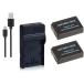 DC136 USB�^�[�d�� LC-E12 �� �L���m��LP-E12 �݊��o�b�e���[2��3�_�Z�b�g Canon EOS M EOS Kiss X7�Ή�