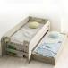  двухъярусная кровать родители . bed 2 уровень bed low модель кровать с решетчатым основанием место хранения модный ребенок часть магазин fusion( Fusion ) + матрац COZY S + SSS размер комплект 2 цвет соответствует 