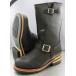  classical engineer boots lady's men's autumn winter tu attaching original leather Goodyear made law black 