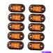 Side Marker 10��2LED�����ɥޡ������饤�ȥ���С��ѡ��ե����ȥ�˥С�����ե��åȹ⵱�ٿ� 10x 2LED Side Marker Light Amber Perfect Universal