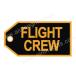  багаж бирка FLIGHT CREW ( Gold )