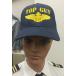 Top Gun with Gold Navy Wings Cap