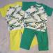 *[ mail ( клик post ) соответствует ]LITTLE BEAR CLUB( little be arc Rav ) ребенок Kids мужчина самолет рисунок короткий рукав пижама длинные брюки верх и низ 1 комплект желтый зеленый...