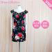 DIOH большой o-kyaba платье kyaba платье Mini платье платье Mini б/у платье цветочный принт жемчуг украшение снэки платье kyaba One-piece девушка из кабаре снэки платье 