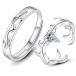 MIKAMU 愛の証 ペアリング ジュエリーレディースリング 人気 鹿の角 メンズリング シルバー925 純銀製 CZダイヤモンド 結婚指輪安売り 着物　振袖　格安レンタル