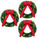 19 -inch Christmas wreath LED light attaching lease 3 piece front door window living room Christmas decoration for 