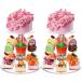 2 Sets 3 Tier Acrylic Cupcake Stand Round Cupcake Tower Cup Cake Clear Dess