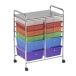 ECR4Kids 12-Drawer Mobile Organizer, Storage Cart, Assorted