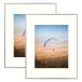 Frametory, 16x20 Aluminum Frame for 11x14 Picture Includes Ivory Mat for Wa
