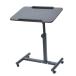 Qiveno Rolling Laptop Table, Overbed Table with Non-Slip Stalls, Angle & He