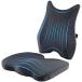  memory foam seat cushion &amp; small of the back support pillow combo office chair / home / wheelchair for orthopedic surgery for chair pad . back cushion adjustment possible with strap .