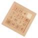 NUOBESTY Wooden Sliding Number Puzzle 15 Number Educational Puzzle Toy Numb