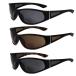 YsorrisoX 3 Pairs Bifocal Sunglasses for Men and Women, Wrap Around Tinted