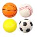Sports Globe Stress Balls 6PCS 4Inch Mini Foam Sports Squeeze Stress Balls
