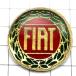  значок * Fiat фирма эмблема машина FIAT ITALIA ITALY* Франция ограничение булавка z* редкость . Vintage было использовано булавка bachi