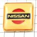  значок * Nissan автомобиль эмблема 4 угол NISSAN* Франция ограничение булавка z* редкость . Vintage было использовано булавка bachi
