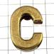  значок * алфавит [C] античный латунь цвет булавка z большой знак блок body bronze цвет булавка bachiALPHABET #C булавка z