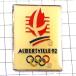  значок *aru вуаль Bill . колесо Olympic зима 1992 год Vintage б/у товар ALBERTVILLE-1992 SAVOIE FRANCE* Франция ограничение булавка z