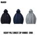 ������ץ饤��!! BLUCO(�֥륳) OL-13-016 HEAVY PILE SWEAT ZIP HOODIE -EMB- 3��(BLK/NVY/GRY)������̵����