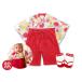  baby hakama hakama детский комбинезон первый .. девочка младенец костюм церемния на рождение ребенка Okuizome .. три . празднование рождения. серп кама детский комбинезон . tabi носки. комплект Новый год Hinamatsuri 80cm