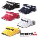 [ free shipping ] Le Coq Golf men's wear visor QGBTJC50 all 5 color / le coq sportif GOLF standard Logo sun visor (UV care (UPF50))