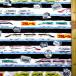 * <Q герой стеганое полотно ткань стеганый > Plarail ( чёрный окантовка ) рисунок номер 24 стеганый ткань ширина - примерно 105cm наружный чехол -oks( хлопок 100% )kq-6453