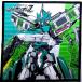 * character lunch Cross Shinkansen deformation Robot sinkali on ( green group / brink black ) size ( approximately 43×43cm cotton 100% ) nap-SKT-550072