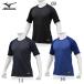 Mizuno MIZUNO ( Mizuno Pro ) KUGEKI ( low шея короткий рукав ) бейсбол нижняя рубашка сетка 19SS(12JA9P02)