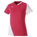 ミズノ MIZUNO ゲームシャツ(ラケットスポーツ)(レディース) (65ピンク×ホワイト) テニス ソフトテニス ウェア ゲームウェア (72MA0201)