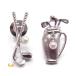  Golf узор книга@ жемчуг tuck брошь caddy bag Golf Club tuck булавка булавка брошь книга@ жемчуг подарок почтовая отправка возможно 