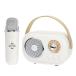  портативный аудио караоке динамик для бытового использования Mike смартфон соответствует USB-C ( белый )
