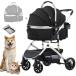 LPOTIUS домашнее животное Cart разъемная модель складной 3way собака для коляска обе на поверхность тип домашнее животное Carry средний собака кошка собака двоякое применение много голова .. соответствует домашнее животное Buggy 4