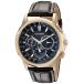 シチズンCitizen Eco-Drive Men's BU2023-04E Calendrier Gold-Tone Watch with Leather Band