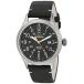 タイメックスTimex Men's TW4B01900 Expedition Scout Black Leather Strap Watch