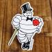  стикер Michelin american модный машина мотоцикл шлем симпатичный viva n dam Michelin man Michelin шелк шляпа 