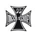  moon I z стикер iron cross american мотоцикл машина симпатичный модный hot удилище MOONEYES размер S