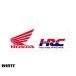  Honda HONDA стикер мотоцикл машина модный симпатичный машина стикер Wing HRC ширина комплект . размер M белый 