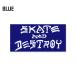  Thrasher стикер бренд симпатичный модный american скейтборд Street THRASHER SKATE AND DESTROY BIG голубой 