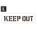  stencil сиденье stencil plate stencil алфавит american DIY Quick stencil размер L KEEP OUT. входить запрет 
