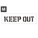  stencil сиденье stencil plate stencil алфавит american DIY Quick stencil размер M KEEP OUT. входить запрет 