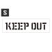  stencil сиденье stencil plate stencil алфавит american DIY Quick stencil размер S KEEP OUT. входить запрет 