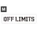  stencil сиденье stencil plate stencil алфавит american DIY Quick stencil размер M OFF LIMITS. входить запрет 