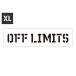  stencil сиденье stencil plate stencil алфавит american DIY Quick stencil размер XL OFF LIMITS. входить запрет 